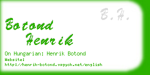 botond henrik business card